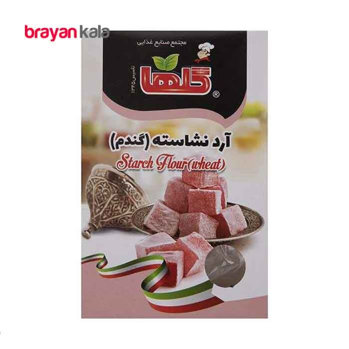 عکس اصلی آرد نشاسته گندم 120 گرمی گلها